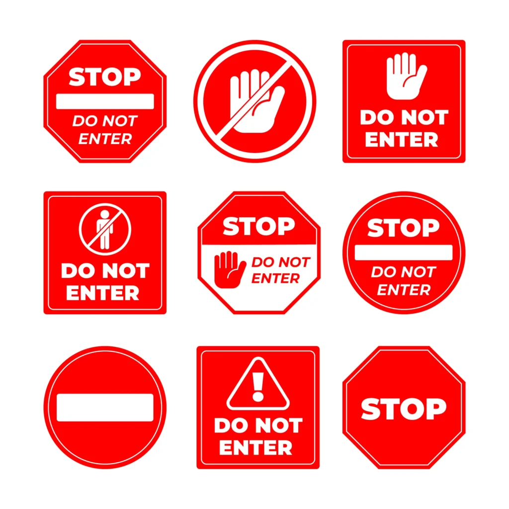 safety signs