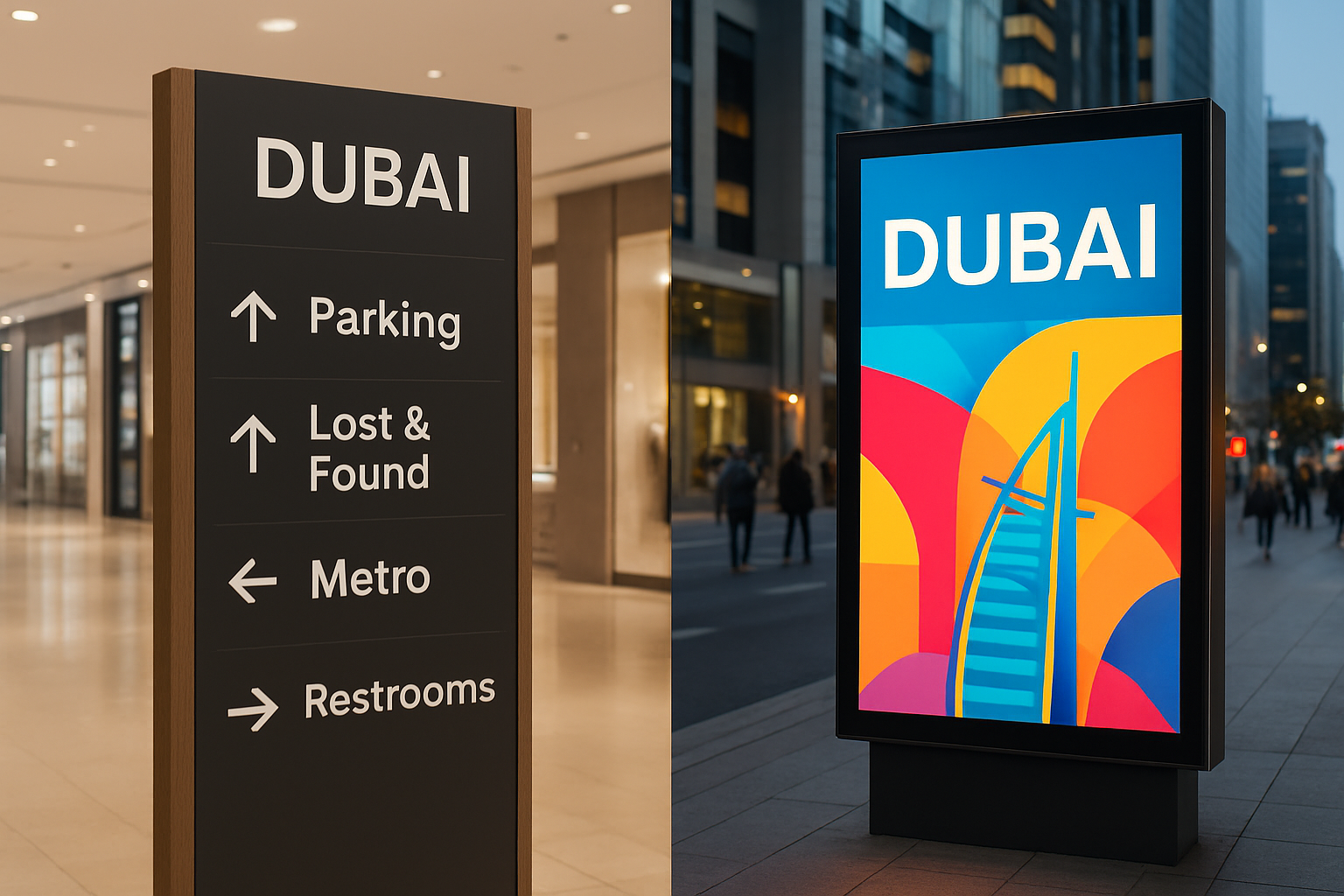 Outdoor Signage in Saudi Arabia 